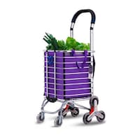 Picture of CRONY 8 Wheels Dual Purpose Shopping Cart Wheels Dual Purpose Shopping Cart Lightweight Shopping Trolley Bag With Seat