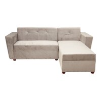 Picture of Tanveer Khan L Shape 4 Seater Sofa, Light Grey