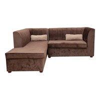 Picture of Tanveer Khan L 5 Seater Shape Sofa, Dark Brown