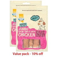 Picture of Armitage Dog Treats Jumbo Chicken Chewy Twists, 100gm, Pack of 2pcs