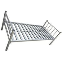 Picture of Heavy Duty Single Sturdy Steel Bed, Silver