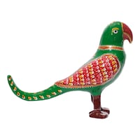 Picture of Ezdan Metal Parrot Home Decor, Green, 6inch