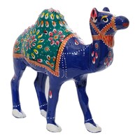 Picture of Ezdan Metal Camel Home Decor, Green & Blue
