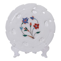 Picture of Ezdan Italian Marble Cut Flower Plate, 6inch