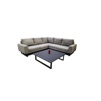 Picture of L Shape Sofa Set with Center Table, Grey