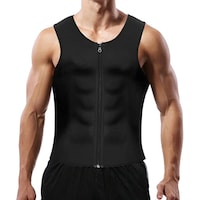 Picture of Hot Neoprene Sauna Sweat Zipper Vest Corset Body Shaper for Men's
