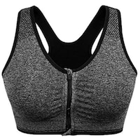 Picture of Wireless Front Zip Sports Bra for Womens