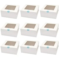 Picture of FUFU Kraft Paper Food Boxes with Inserts, White, Pack of 24pcs
