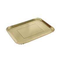 Picture of Seven Emirates Rectangular Golden Paper Tray, Pack Of 5Pcs