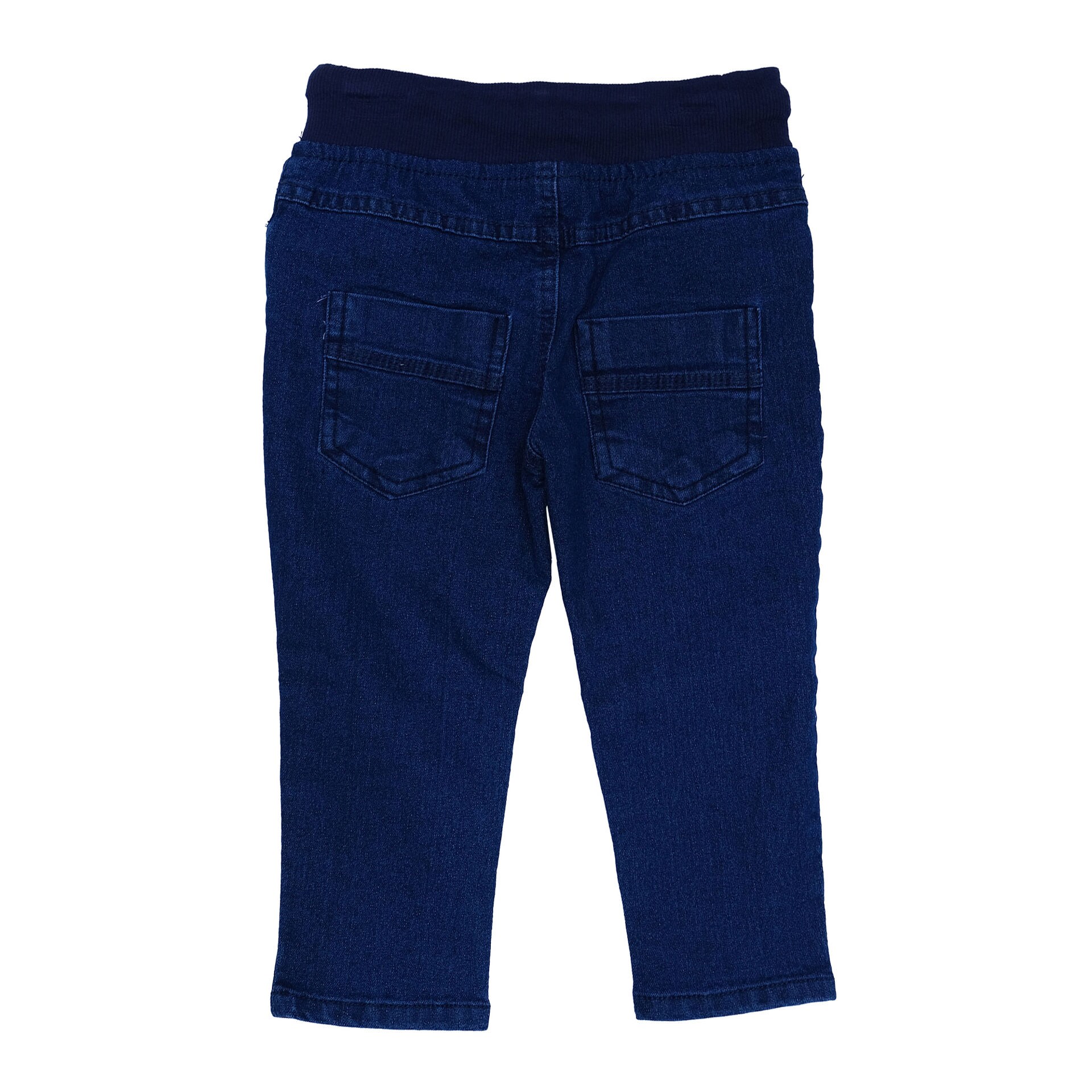 Shop Cool & Classy Full Jeans with Scratch Design Dark Navy Blue ...