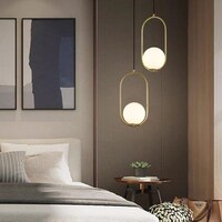 Picture of Danwish Modern Indoor Hanging Light, Matt Gold, 15 cm