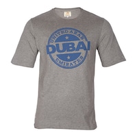 Picture of Arabian Souvenir T-Shirt with Dubai,Uae Design, Grey & Blue