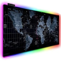 Picture of Skeido RGB World Map Gaming Mouse Portable Large Desk Pad