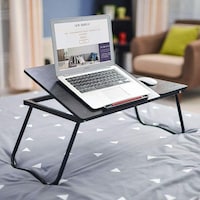 Picture of Linyi Folding Laptop Lap Work Desk, Black