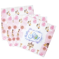 Picture of Lihan Ramadan Tissue with Pink Rose Design, Pink & White, Pack Of 90 Pcs