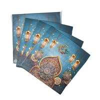 Picture of Lihan Ramadan Kareem Tissue, Brown & Navy Blue, Pack Of 90 Pcs