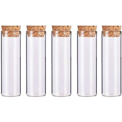 12 Pack 50ml Small Glass Bottles with Cork Stopper, Mini Jars With