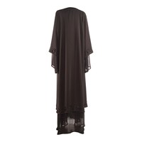 Picture of Ewan Boutique Toshi Abaya Beads Design with Shawl, Black & Gold