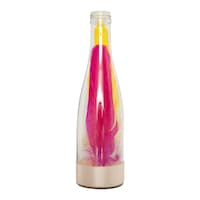 Picture of Le Bonheur Decorative Bottle with Feather, Yellow