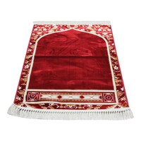 Picture of Safi Al Iman Full Velvet Prayer Mat, Red, 70 x 118cm, 1.3kg
