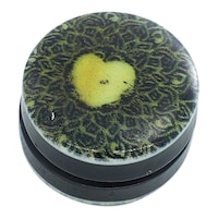 Picture of Safi Apple Design Magnet Brooch, Yellow & Black, 1 x 1cm