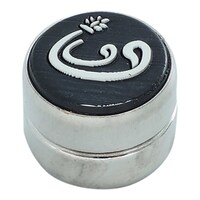 Picture of Safi Arabic Design Magnet Brooch, Black & White, 1 x 1cm