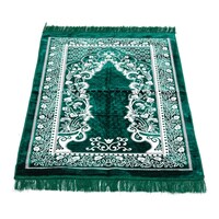 Picture of Safi Flower Tree Design Zari Prayer Mat, Green & White, 70 x 100cm, 600g
