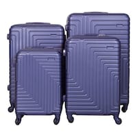 Picture of Jian Divine Luggage Trolley, Blue, Set of 4 Pcs, JL-7821
