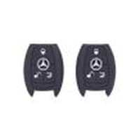 Picture of Silicone 3 Button Car Key Cover for Mercedes, Black, Pack of 2pcs