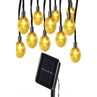 Picture of Solar String Decoration Lights, Yellow, 30Pcs