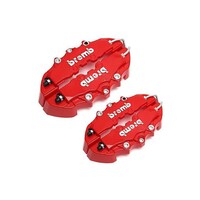 Picture of 3D Red Style Universal Front And Back Disc Brake Caliper Covers, Red