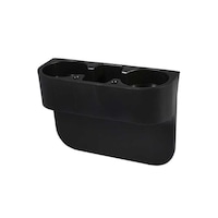 Picture of 3-In-1 TKB Plastic Universal Auto Seat Wedge Cup Holder, Black