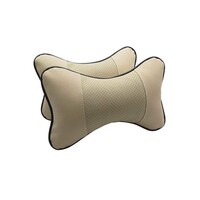 Picture of 2-Piece Car Seat Neck Pillow, Beige, Pack of 2pcs