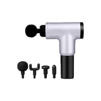 Picture of Muscle Massage Gun With Head Set, Silver, Set of 5Pcs