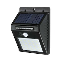 Picture of 20-LED Solar Sensor Wall Light, Black