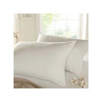 Picture of Comfy Cotton Pillow Set, 144 GSM, 2pcs, 45x70cm - White