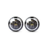 Picture of Headlight Hi Lo Beam Driving Lamp For Jeep Wrangler, JK TJ LJ, 2 Pieces, 7"