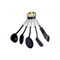 Picture of Royalford Spatula And Turner Set, Black, Set of 5 Pcs, 45 x 13.2 x 10 cm