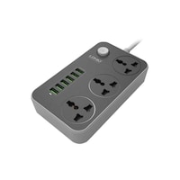 Picture of 6 USB Ports Power Strips, Grey, 162 x 97 x 38mm