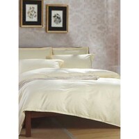 Picture of King Size Super Soft Long Lasting Washable Plain Design Bedding Duvet Set, Off White