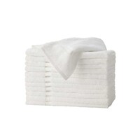 Picture of Cotton Large Hand Towels, Set of 12pcs, White