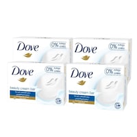 Picture of Dove Moisturising Beauty Cream Bar Soap, White, 135 g, Pack of 4