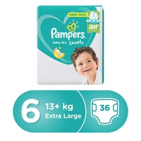 Picture of Pampers Baby-Dry Diapers, Size 6, Extra Large, Pack of 36 Pcs