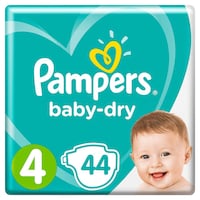 Picture of Pampers Baby-Dry Diapers, Size 4, Essential Pack, Pack of 44 Pcs