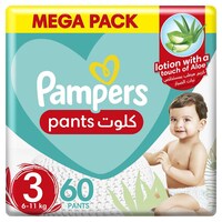 Picture of Pampers Pants Diapers, Size 3, Midi, Pack of 60 Pcs