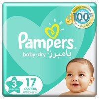Picture of Pampers Baby-Dry Diapers, Size 3, Midi, Pack of 17 Pcs