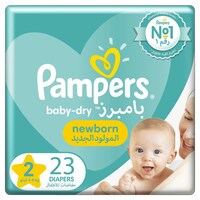 Picture of Pampers New Baby-Dry Diapers, Size 2, Mini, Pack of 23 Pcs
