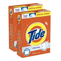 Picture of Tide Semi-Automatic Laundry Detergent Powder, 2.5 Kg, Pack of 2 Pcs