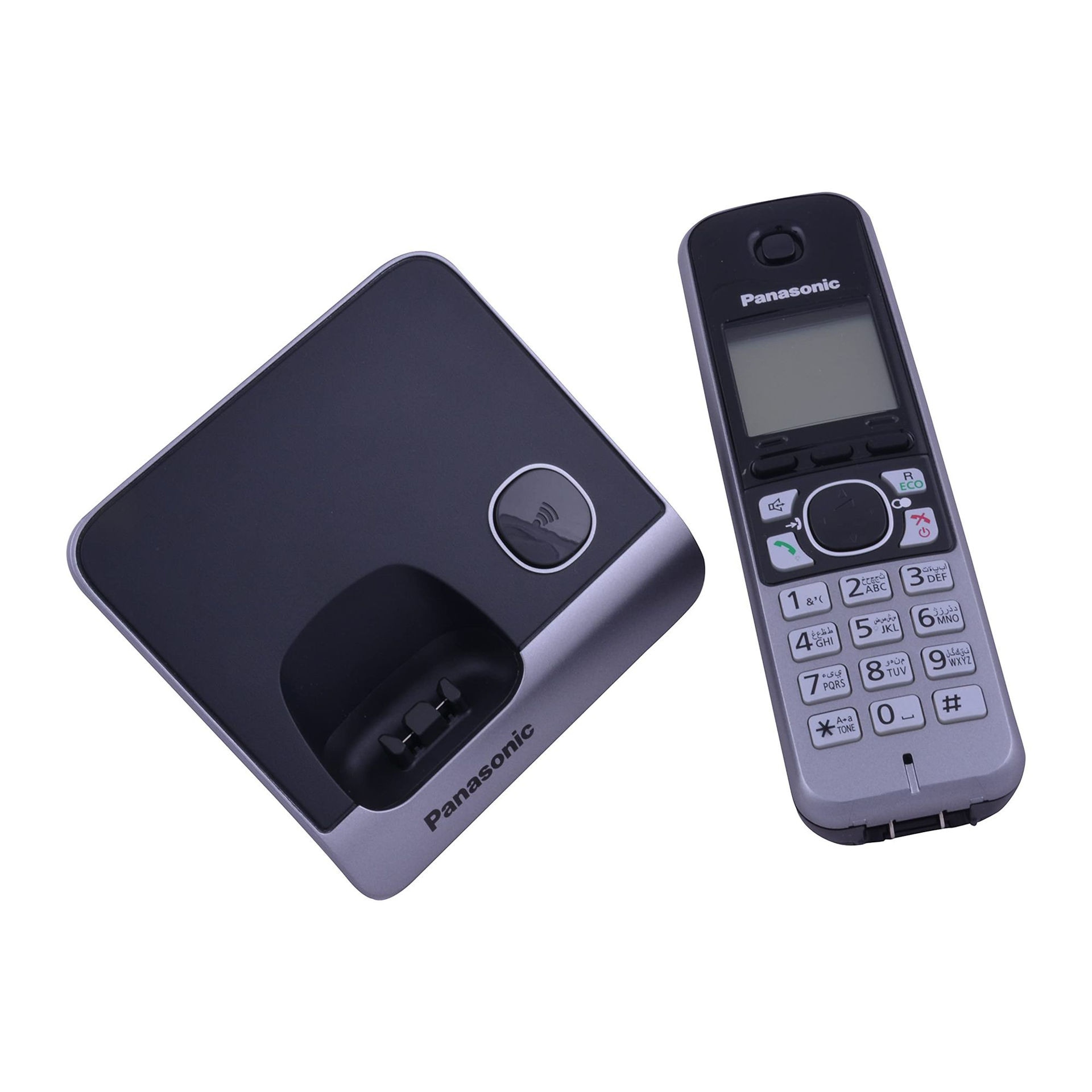 Shop Panasonic Dect Cordless Phone Black Kxtg Dragon Mart Uae