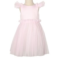 Picture of Neda Fluffy Frock for Girls, Pink